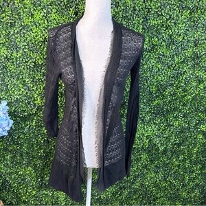 Black Lauren conrad sheer cardigan‎